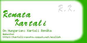 renata kartali business card
